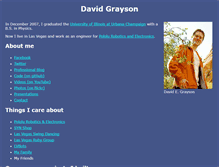 Tablet Screenshot of davidegrayson.com