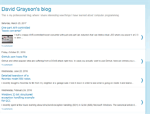 Tablet Screenshot of blog.davidegrayson.com